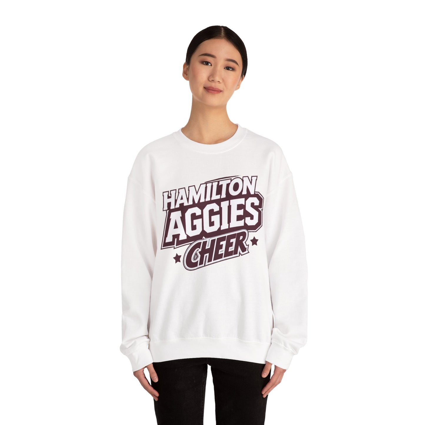 Adult Crewneck Sweatshirt \ Hamilton Aggies Cheer \ HAC1