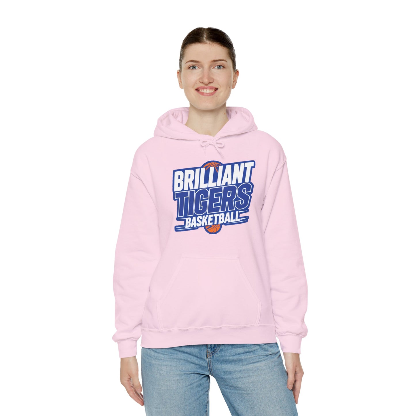 Adult Hoodie Sweatshirt \ Brilliant Tigers Basketball \ BTBK1