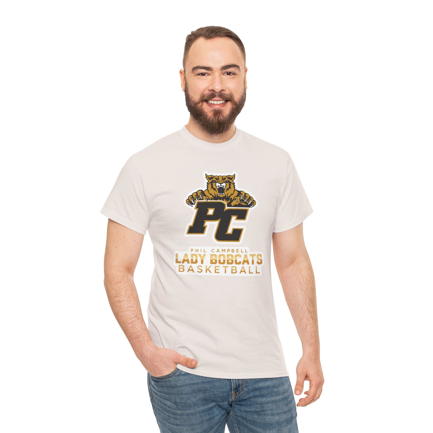 Adult Tee \ Phil Campbell Bobcats Basketball \ PCBBKG1