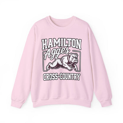 Adult Crewneck Sweatshirt \ Hamilton Aggies Cross-Country \ HCC2