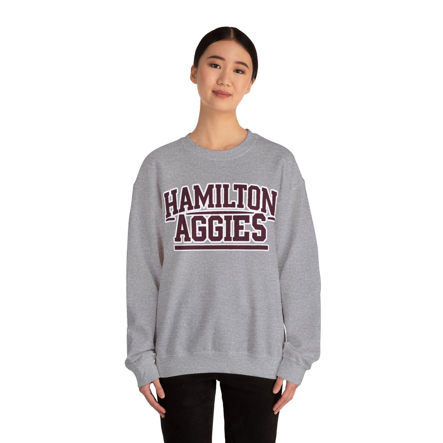Adult Crewneck Sweatshirt \ Hamilton Aggies \ HA2