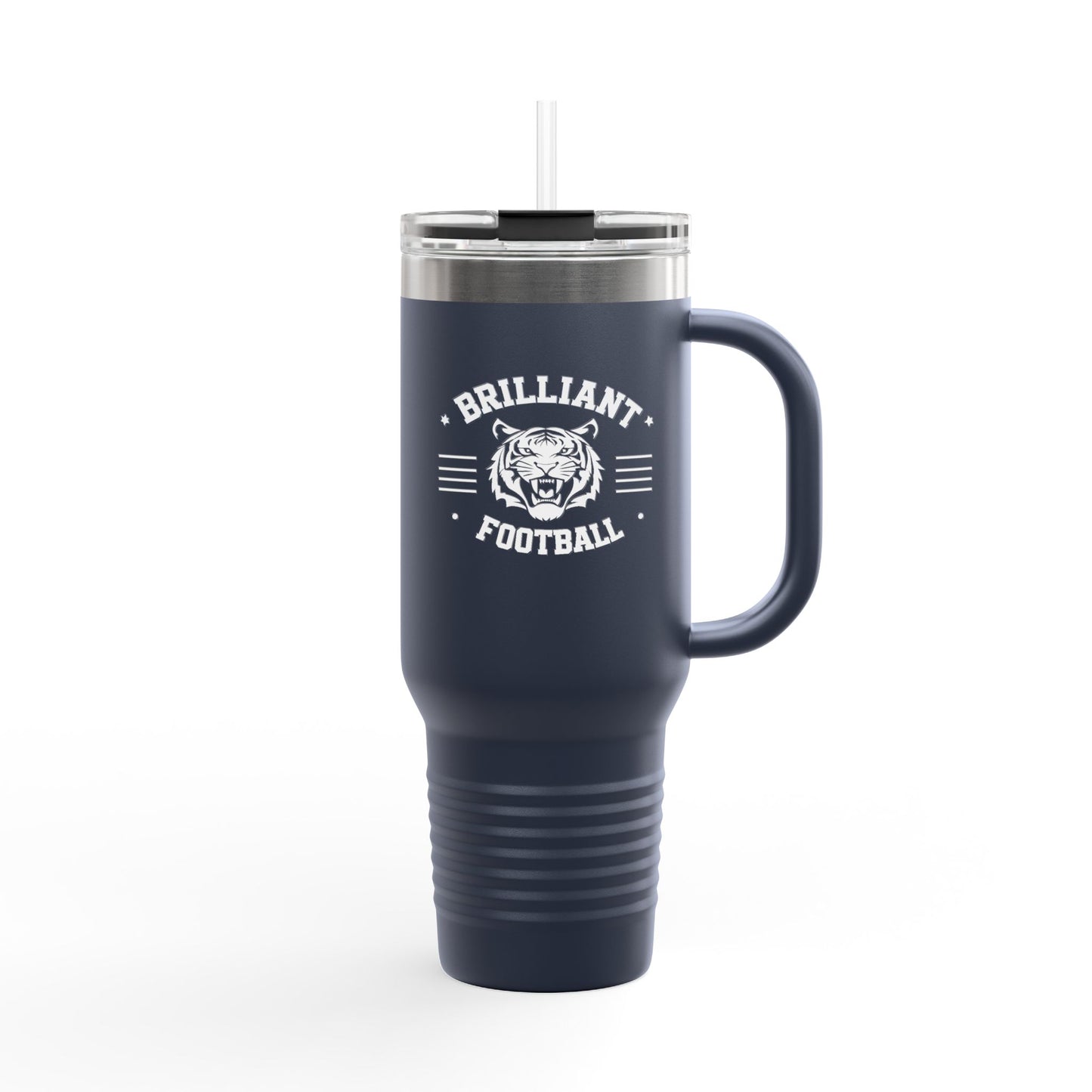 40oz  Insulated Tumbler \ Brilliant Tigers Football \ BTF2