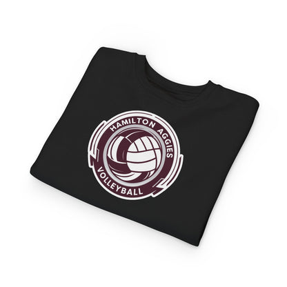 Toddler Crewneck Sweatshirt \ Hamilton Aggies Volleyball \ HAV1
