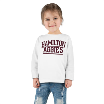 Toddler Long Sleeve Tee \ Hamilton Aggies \ HA2
