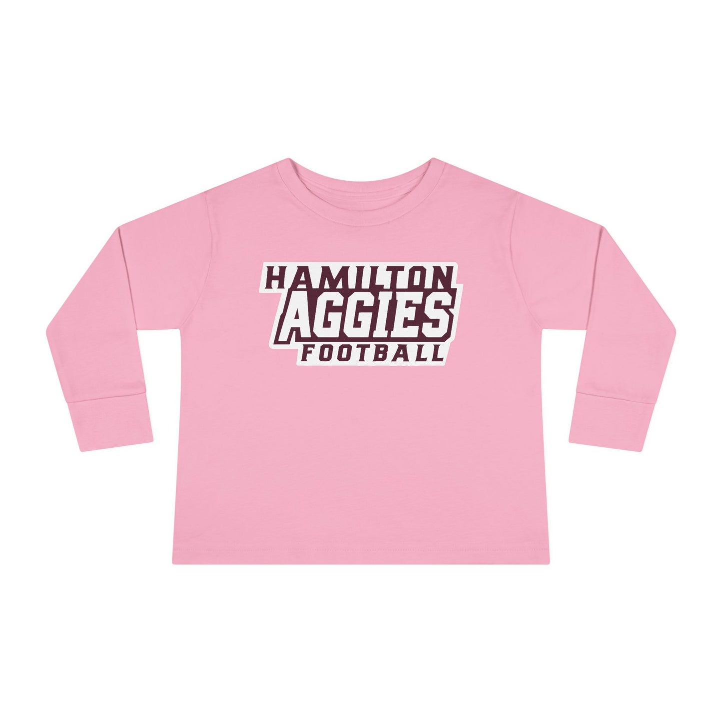 Toddler Long Sleeve Tee \ Hamilton Aggies Football \ HAF1