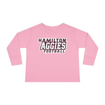 Toddler Long Sleeve Tee \ Hamilton Aggies Football \ HAF1