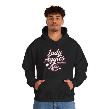 Adult Hoodie Sweatshirt \ Hamilton Aggies Basketball \ HABBG2