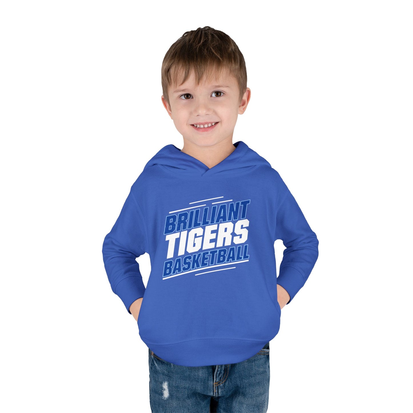 Toddler Hoodie Sweatshirt \ Brilliant Tigers Basketball \ BTBK2