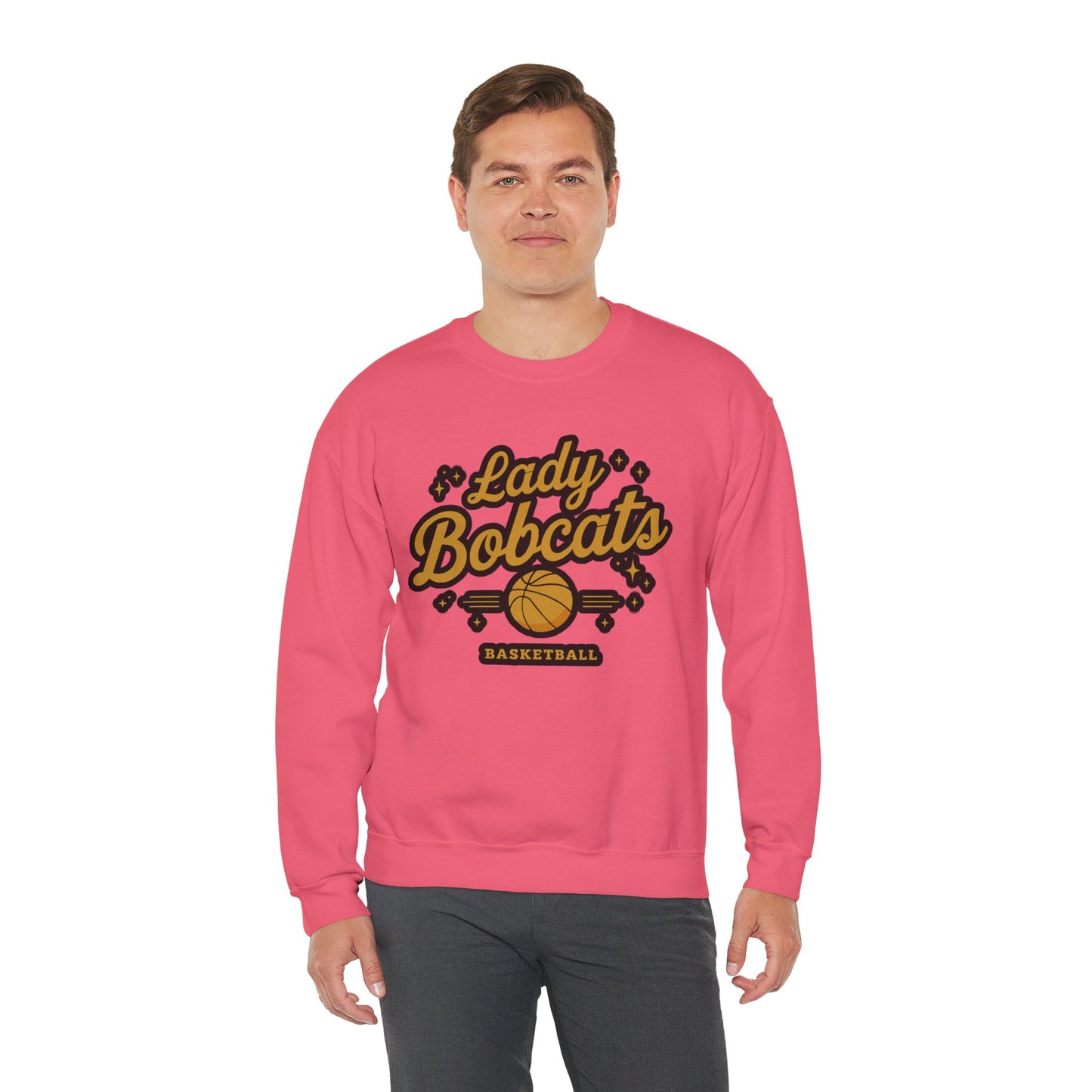 Adult Crewneck Sweatshirt \ Phil Campbell Bobcats Basketball \ PCBBKG2