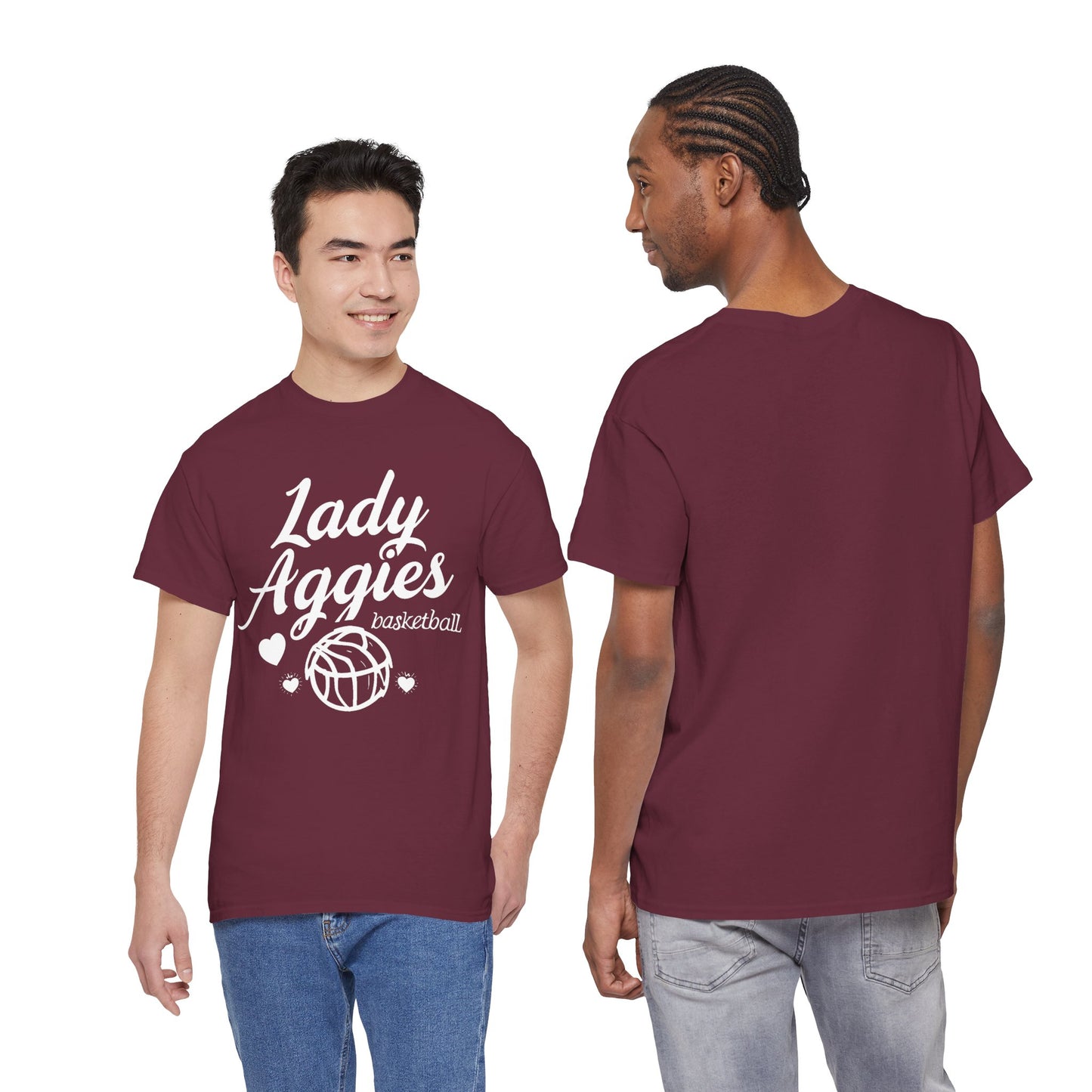 Adult Tee \ Hamilton Aggies Basketball \ HABKG2
