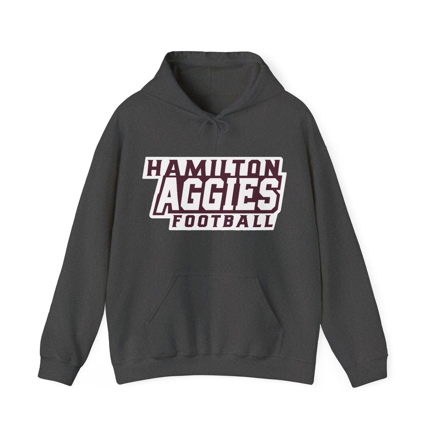 Adult Hoodie Sweatshirt \ Hamilton Aggies Football \ HAF1