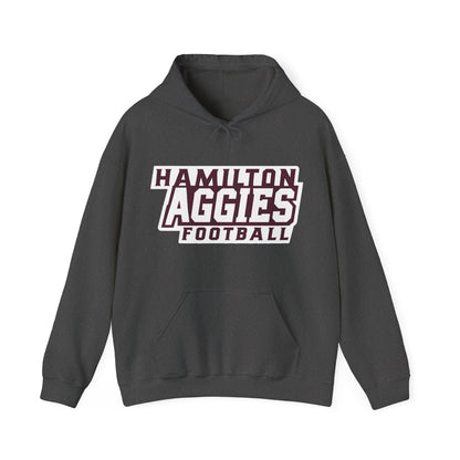 Adult Hoodie Sweatshirt \ Hamilton Aggies Football \ HAF1