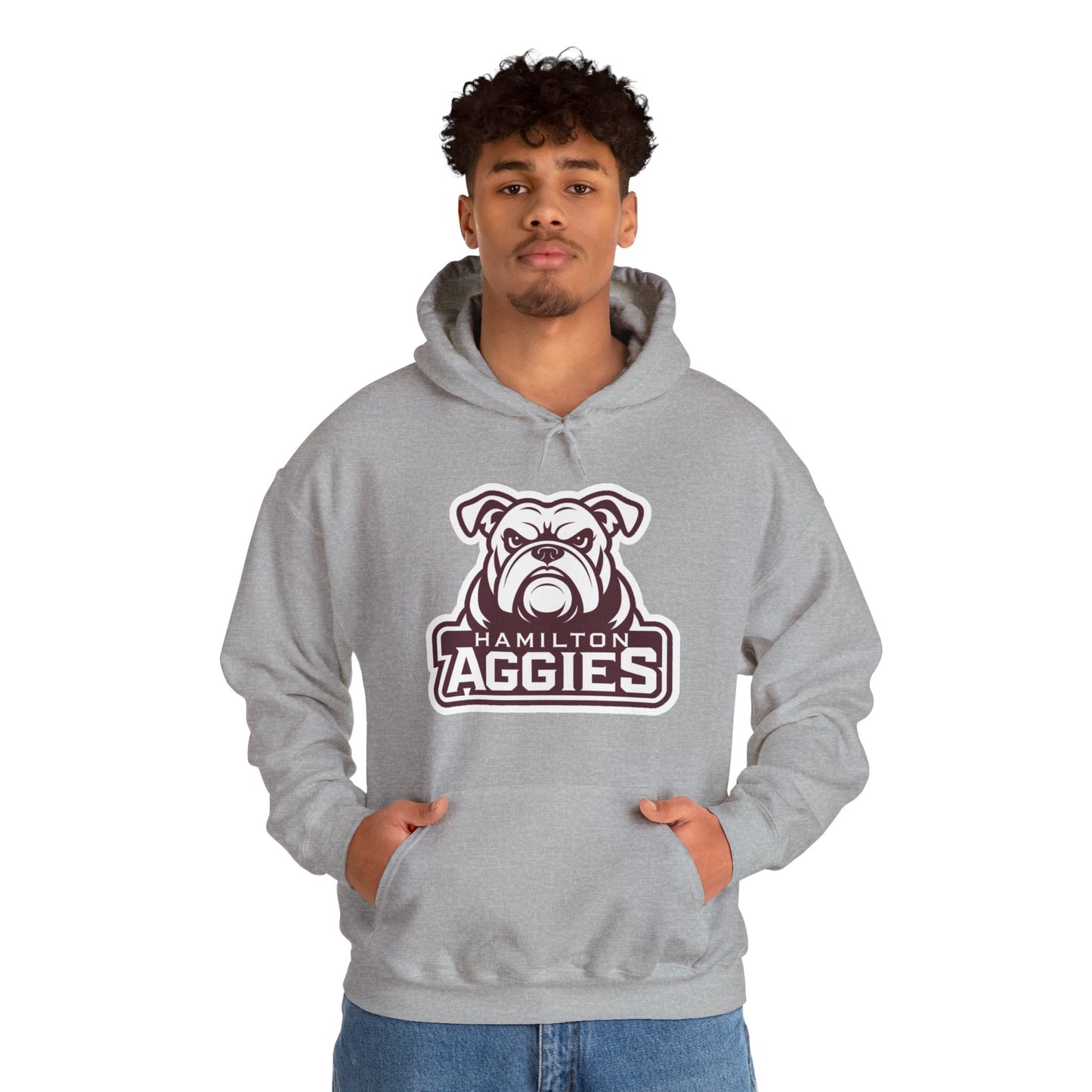 Adult Hoodie Sweatshirt \ Hamilton Aggies \ HA4