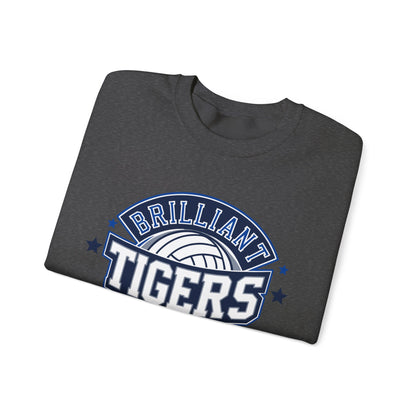 Adult Crewneck Sweatshirt \ Brilliant Tigers Volleyball \ BTV1
