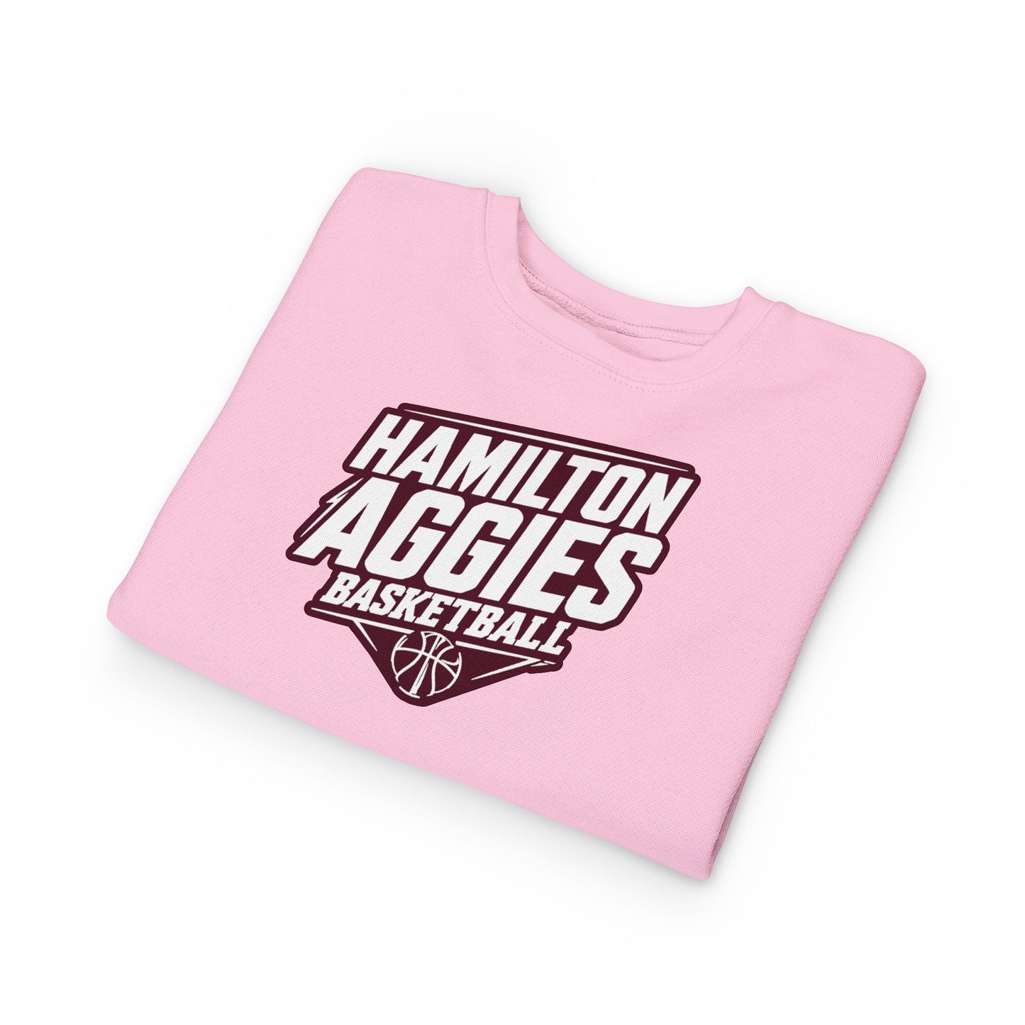 Toddler Crewneck Sweatshirt \ Hamilton Aggies Basketball \ HABB2