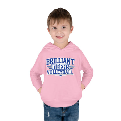 Toddler Hoodie Sweatshirt \ Brilliant Tigers Volleyball \ BTV2