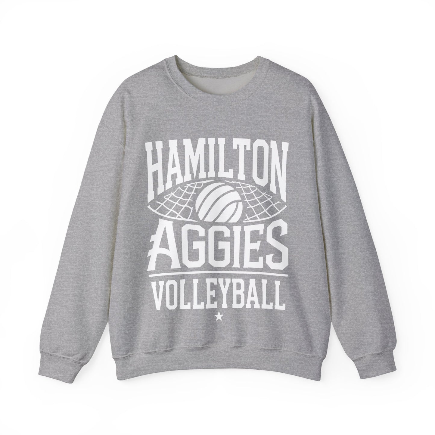 Adult Crewneck Sweatshirt \ Hamilton Aggies Volleyball \ HAV2