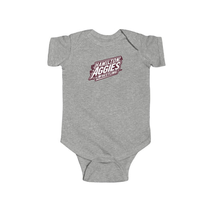 Short Sleeve Baby Bodysuit \ Hamilton Aggies Wrestling \ HAW1