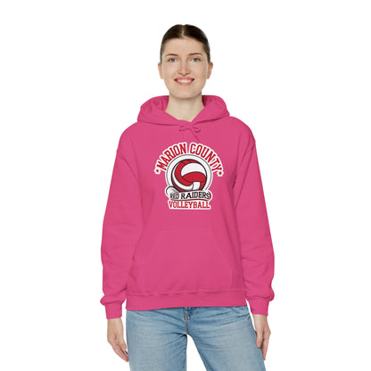 Adult Hoodie Sweatshirt \ Marion County Red Raiders Volleyball \ MCV1