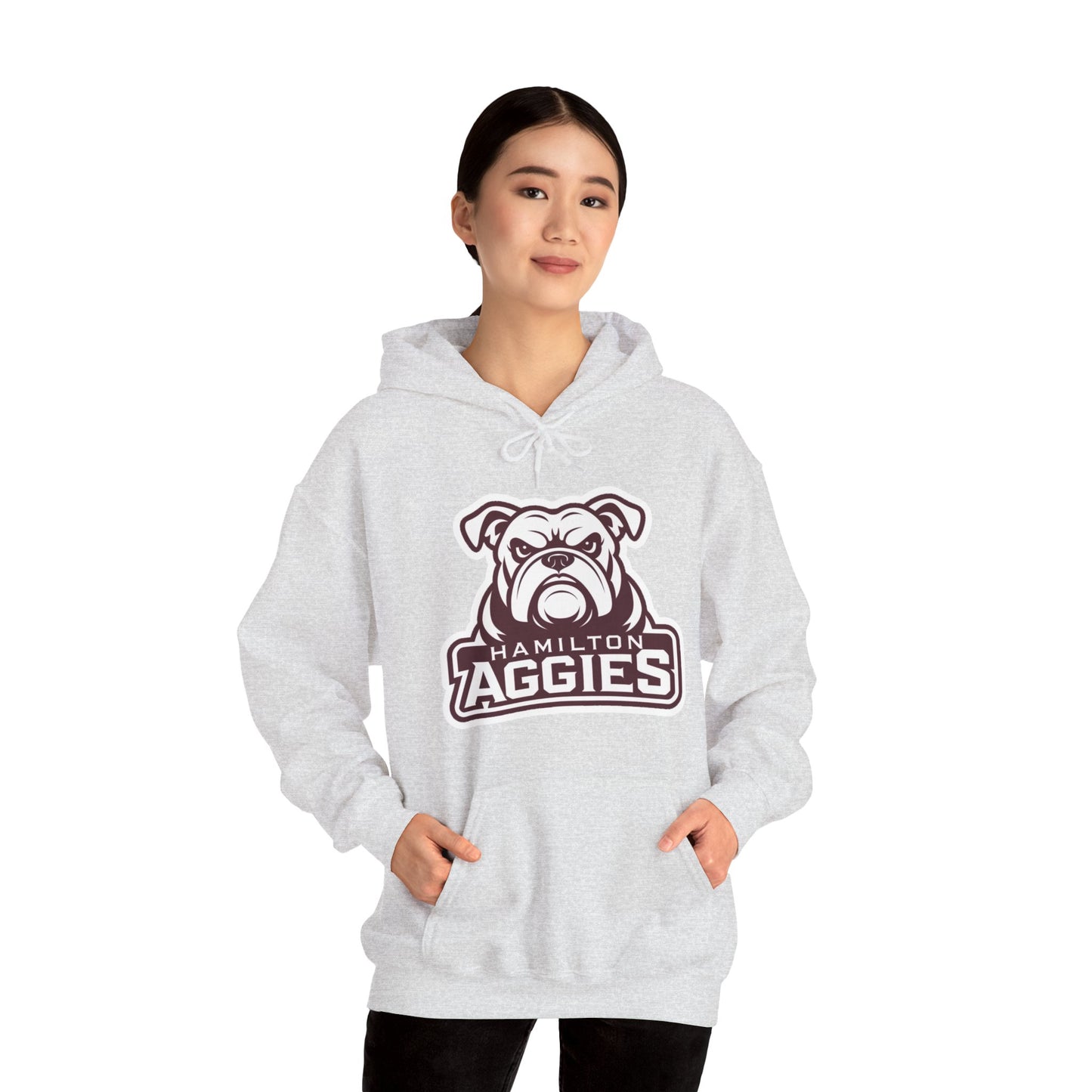 Adult Hoodie Sweatshirt \ Hamilton Aggies \ HA4