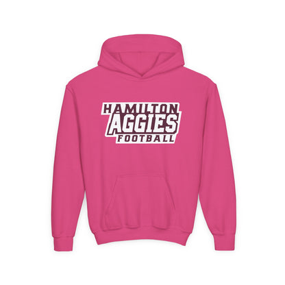 Youth Hoodie Sweatshirt \ Hamilton Aggies Football \ HAF1