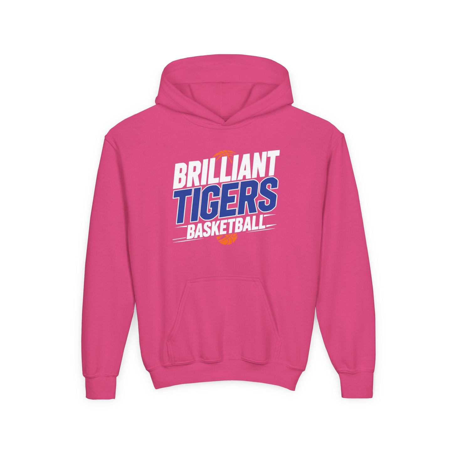 Youth Hoodie Sweatshirt \ Brilliant Tigers Basketball \ BTBK1