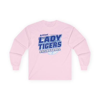 Adult Long Sleeve Tee \ Brilliant Tigers Basketball \ BTBKG2