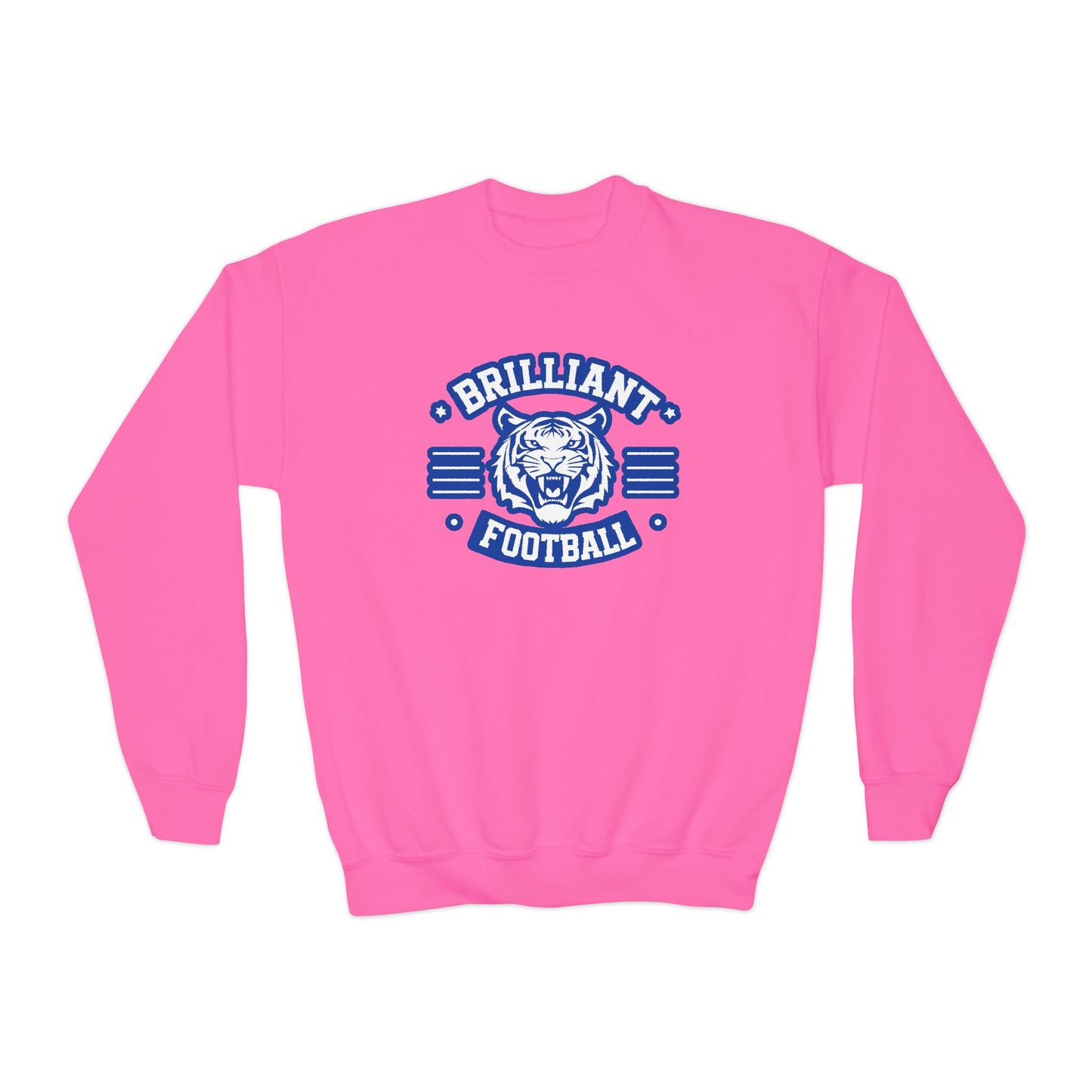 Youth Crewneck Sweatshirt \ Brilliant Tigers Football \ BTF2