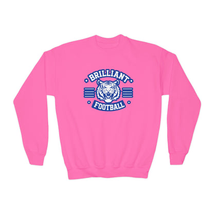 Youth Crewneck Sweatshirt \ Brilliant Tigers Football \ BTF2