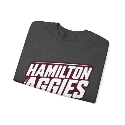 Adult Crewneck Sweatshirt \ Hamilton Aggies Basketball \ HABB2
