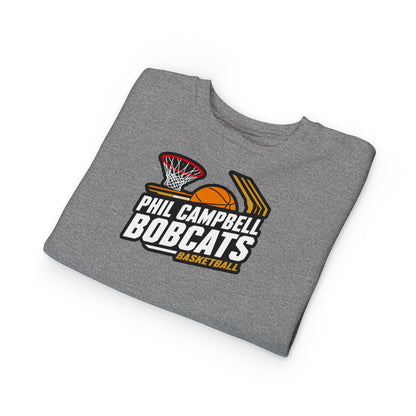 Toddler Crewneck Sweatshirt \ Phil Campbell Bobcats Basketball \ PCBBK1
