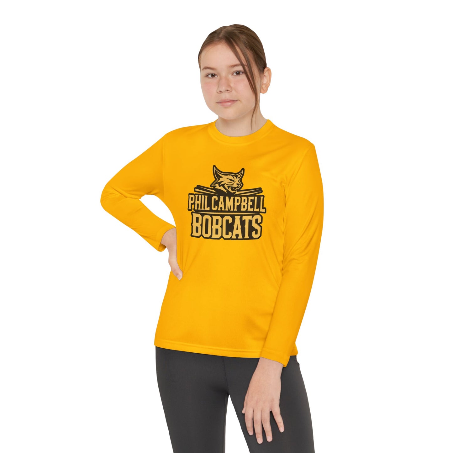 Youth Long Sleeve Tee \ Phil Campbell Bobcats \ PCB2