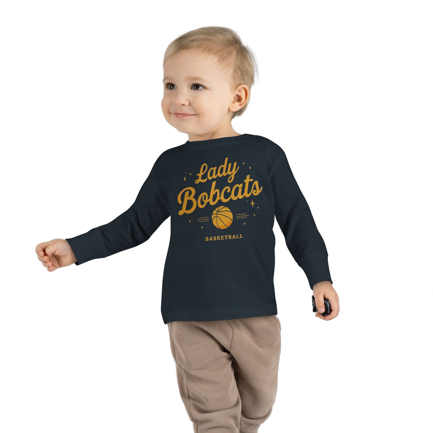Toddler Long Sleeve Tee \ Phil Campbell Bobcats Basketball \ PCBBKG2
