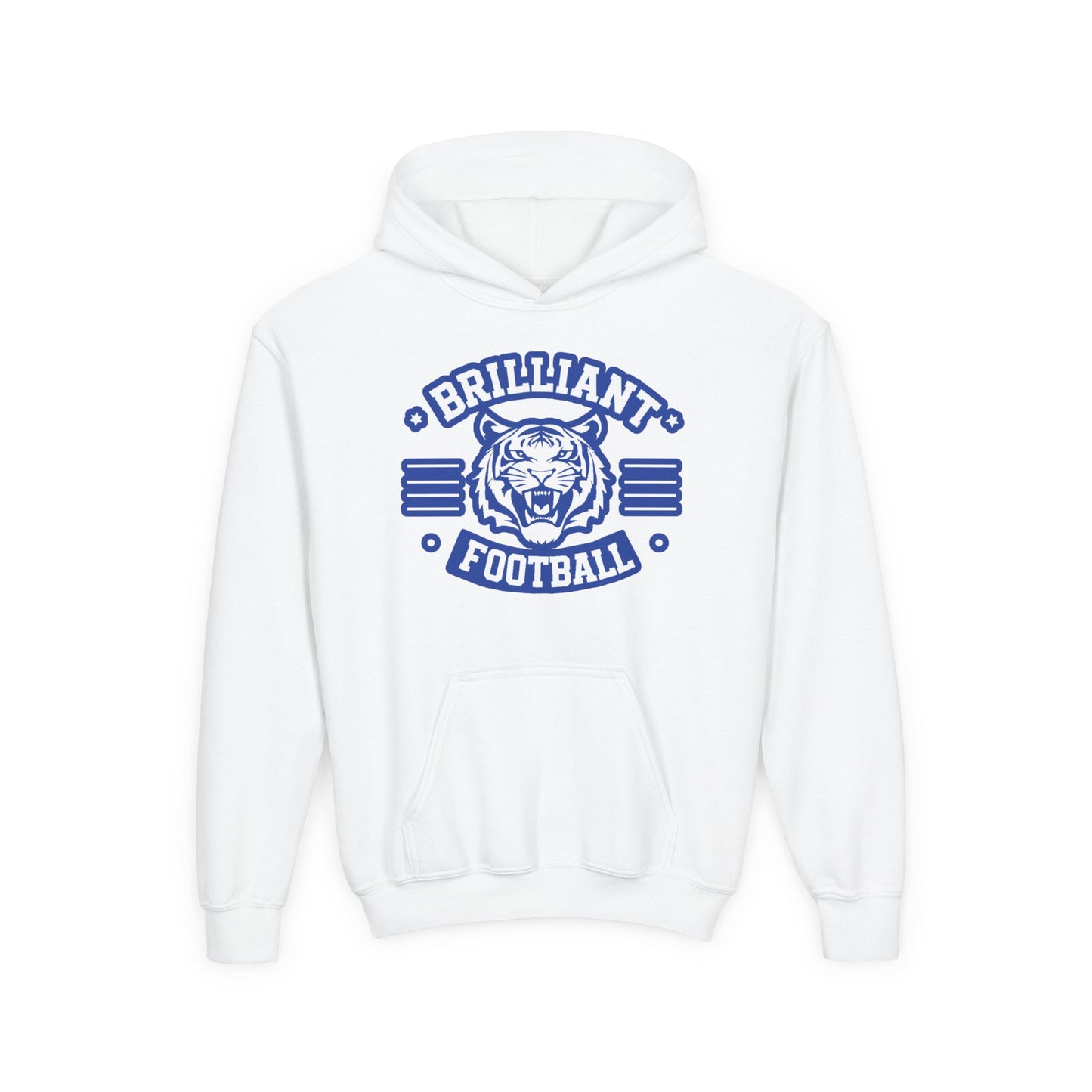 Youth Hoodie Sweatshirt \ Brilliant Tigers Football \ BTF2