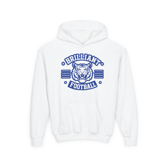 Youth Hoodie Sweatshirt \ Brilliant Tigers Football \ BTF2