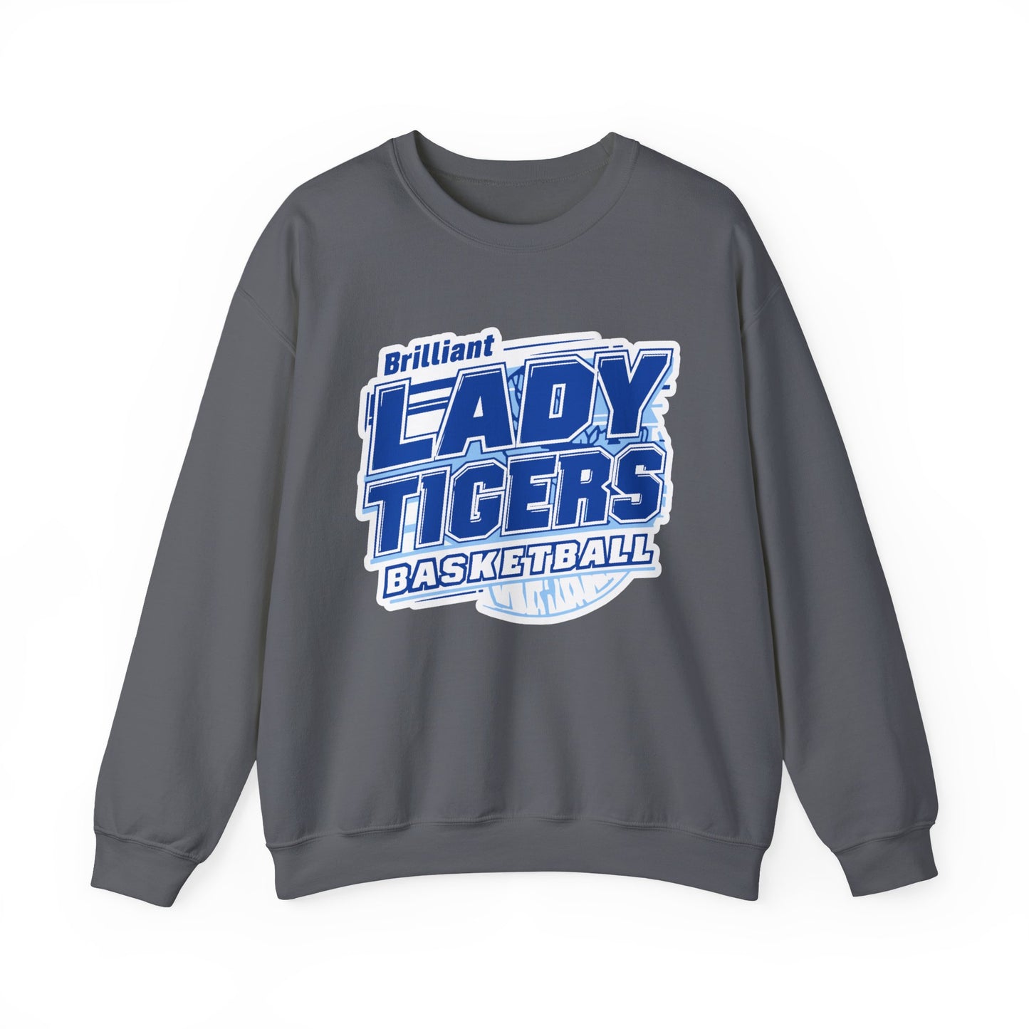 Adult Crewneck Sweatshirt \ Brilliant Tigers Basketball \ BTBKG2