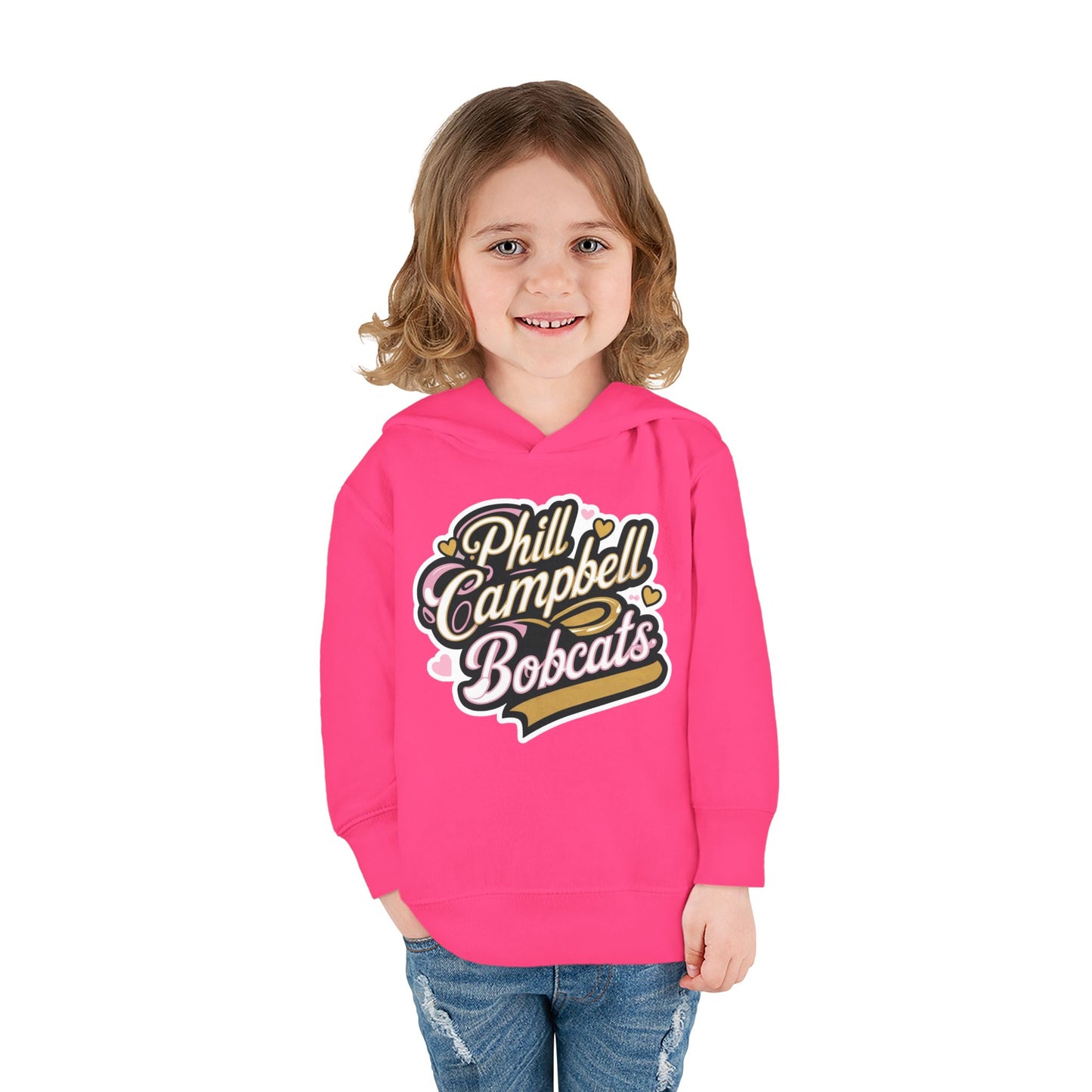 Toddler Hoodie Sweatshirt \ Phill Campbell Bobcats \ PCBG1