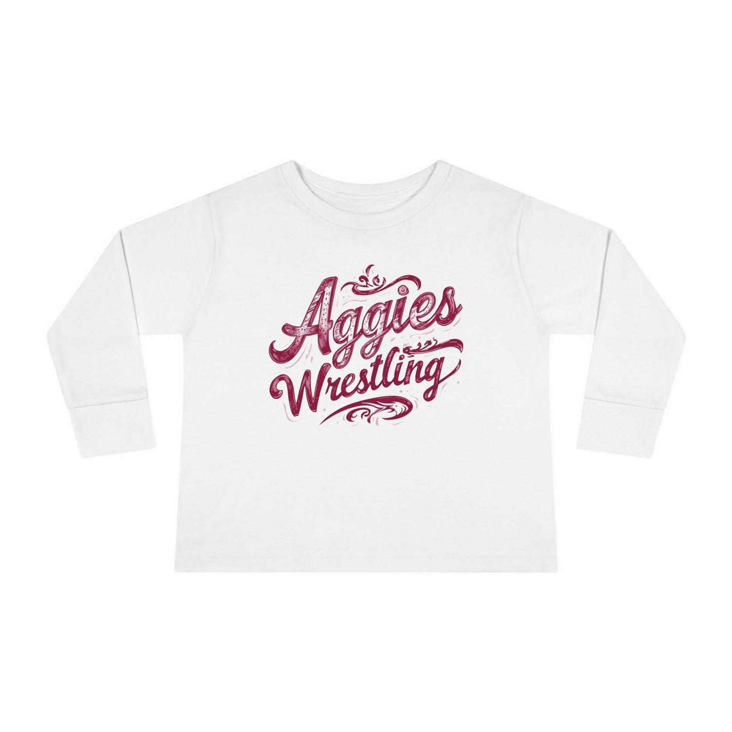 Toddler Long Sleeve Tee \ Hamilton Aggies Wrestling \ HAWG2
