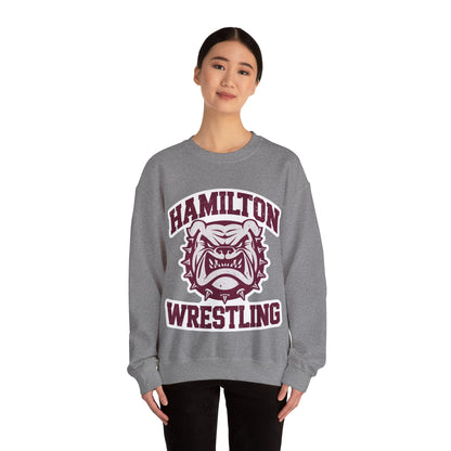 Adult Crewneck Sweatshirt \ Hamilton Aggies Wrestling \ HAW2