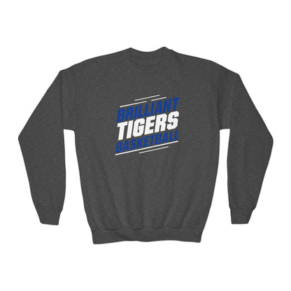 Youth Crewneck Sweatshirt \ Brilliant Tigers Basketball \ BTBK2