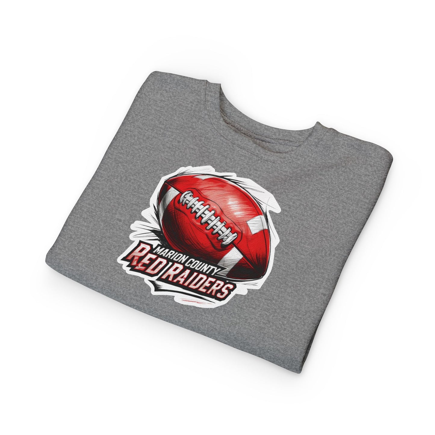 Toddler Crewneck Sweatshirt \ Marion County Red Raiders Football \ MCF1