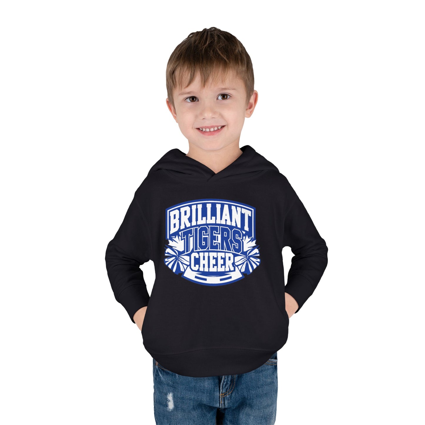 Toddler Hoodie Sweatshirt \ Brilliant Tigers Cheer \ BTC1