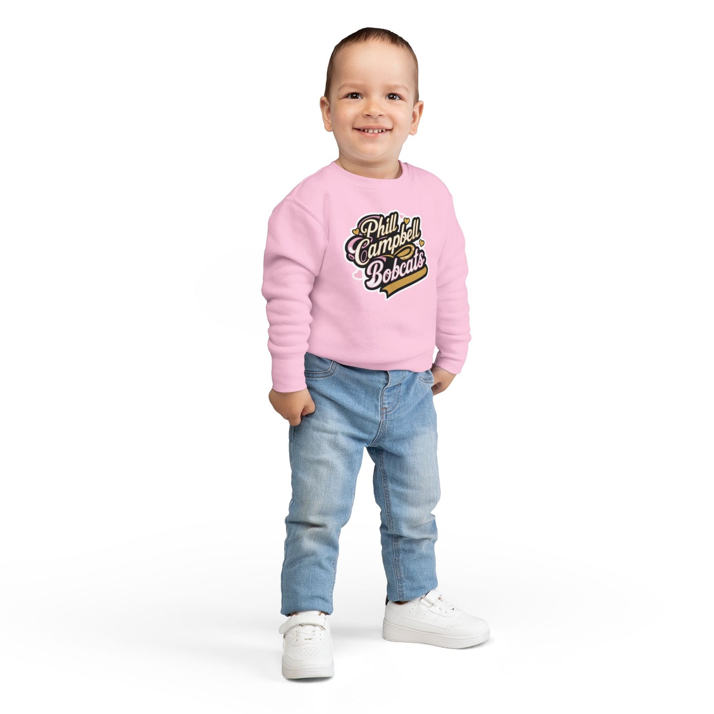 Toddler Crewneck Sweatshirt \ Phill Campbell Bobcats \ PCBG1