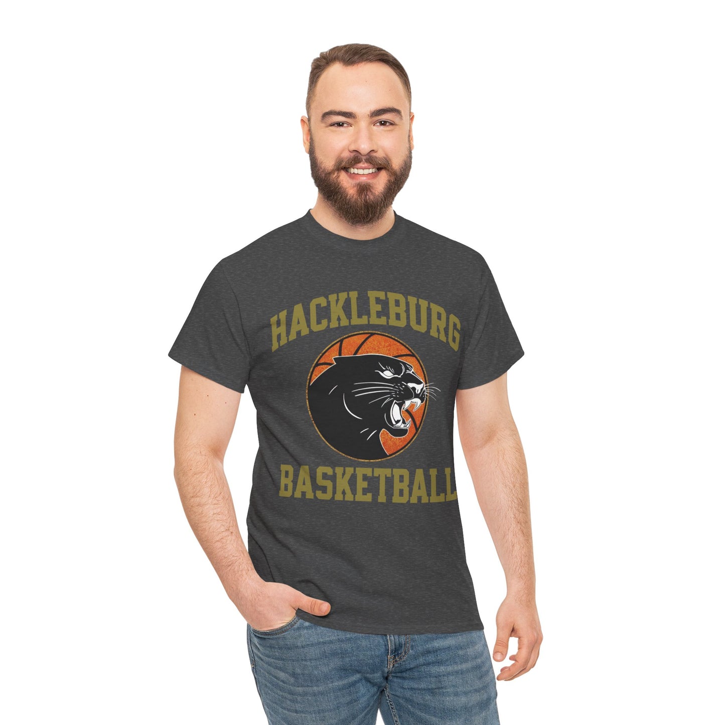 Adult Tee \ Hackleburg Panther Basketball \ HPBK1