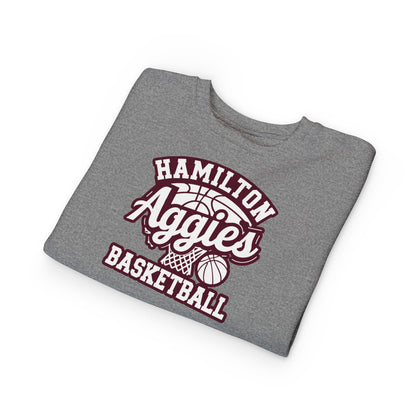 Toddler Crewneck Sweatshirt \ Hamilton Aggies Basketball \ HABBG1