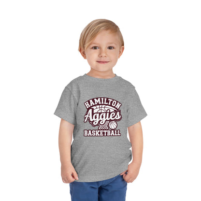 Toddler Tee \ Hamilton Aggies Basketball \ HABBG1