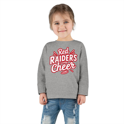 Toddler Long Sleeve Tee \ Marion County Red Raiders Cheer \ MCC1