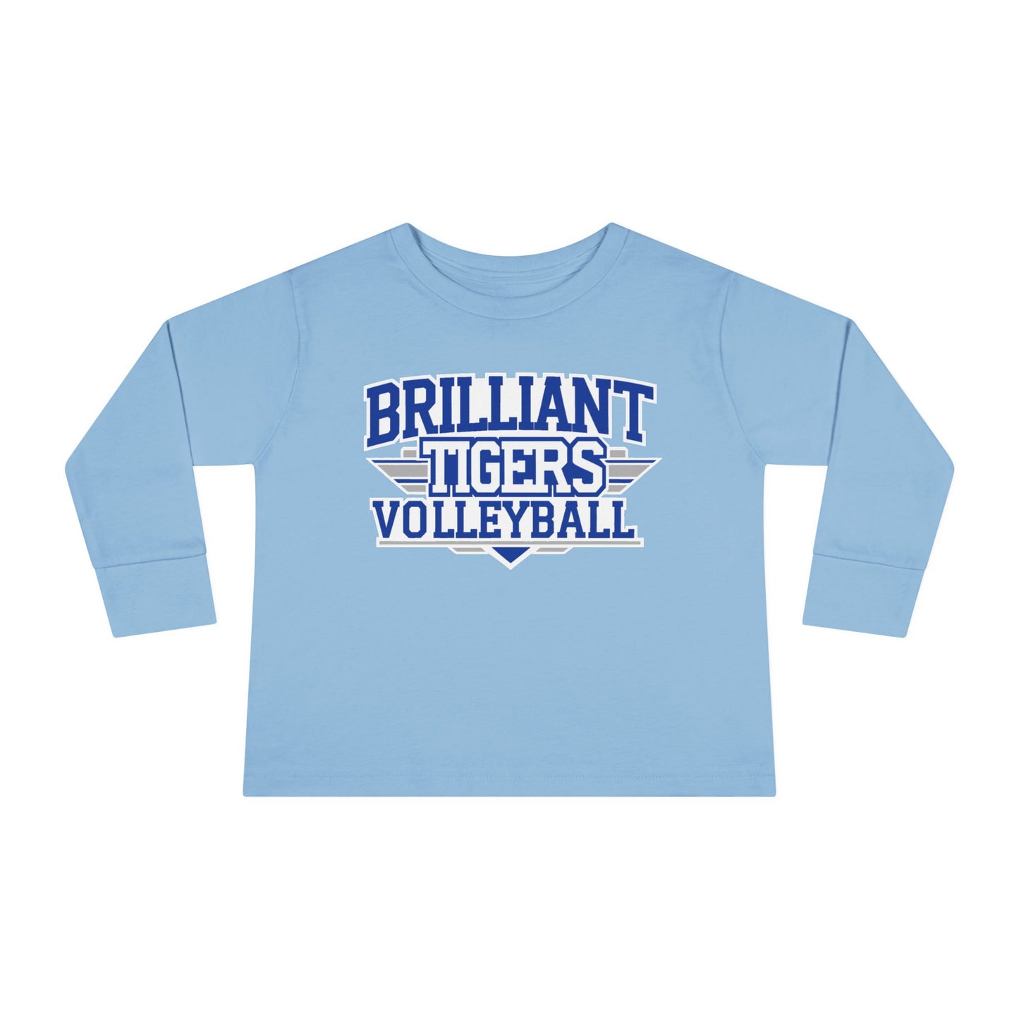 Toddler Long Sleeve Tee \ Brilliant Tigers Volleyball \ BTV2