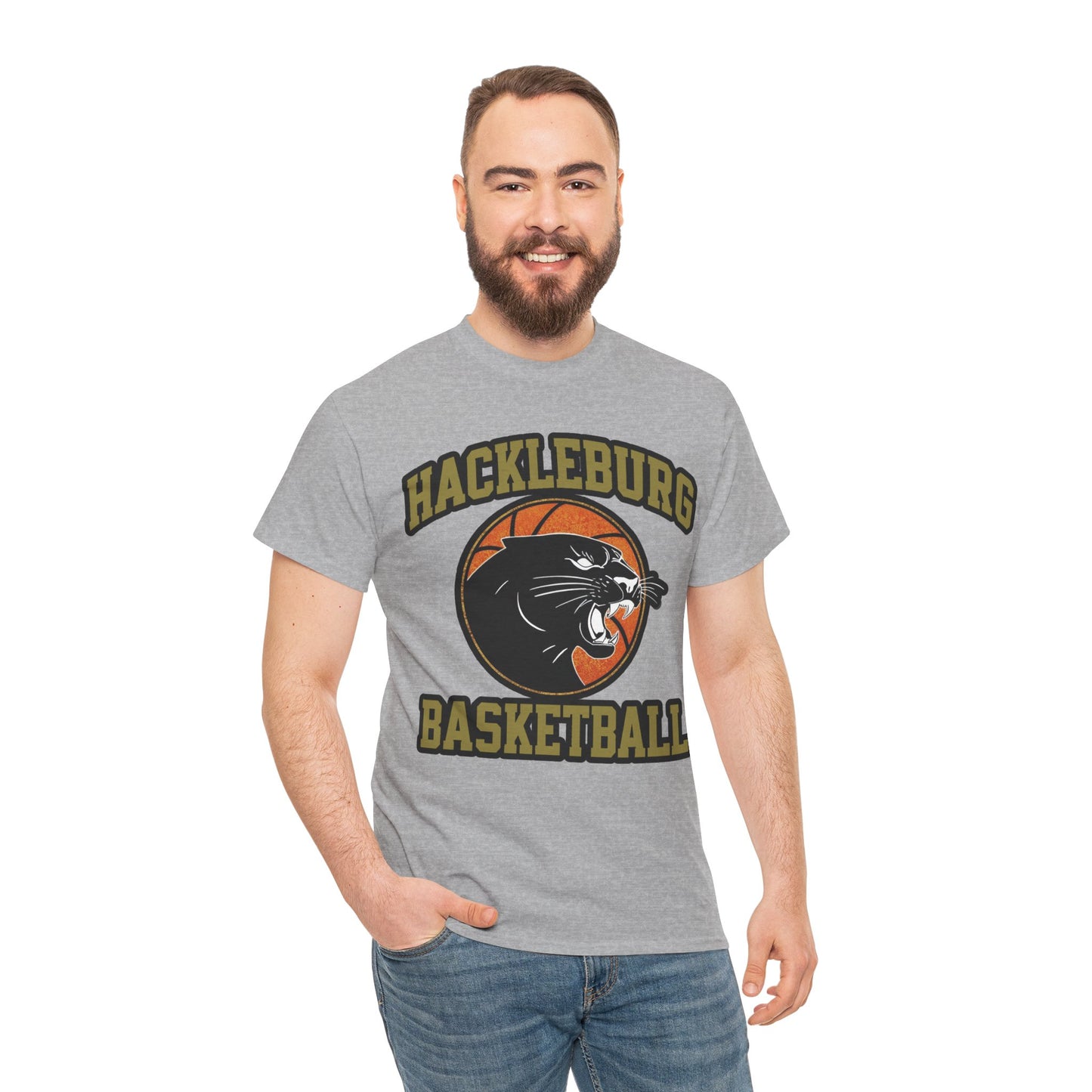 Adult Tee \ Hackleburg Panther Basketball \ HPBK1