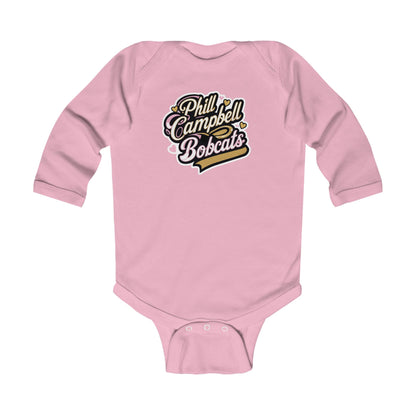 Long Sleeve Baby Bodysuit \ Phill Campbell Bobcats \ PCBG1